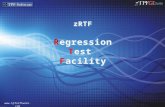 Suite . Suite Definitions – Regression/Volume Illustration Overview Why zRTF? Architecture Overview Main Features Test Unit Recent.