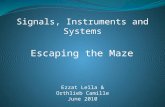 Escaping the Maze Ezzat Leïla & Orthlieb Camille June 2010 Signals, Instruments and Systems.