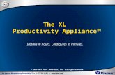 The XL Productivity Appliance™ © 2008-2014 Vorne Industries, Inc. All rights reserved. Installs in hours. Configures in minutes.