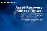 Asset Recovery Offices (AROs) Jill THOMAS Specialist Europol Criminal Assets Bureau TAIEX Seminar on Asset Recovery Offices Ankara – 14 & 15 December 2011.
