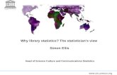 Www.uis.unesco.org Why library statistics? The statistician’s view Simon Ellis Head of Science Culture and Communications Statistics.