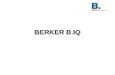 BERKER B.IQ. 08.2013 ZeBekrer B.IQ2 DESIGN & VERSIONS CONSTRUCTION & DIMENSIONS STRUCTURE OF THE DISPLAY PARAMETER TECHNICAL DATA.