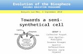 Towards a semi-synthetical cell GROUP 1 Catherine Acquah Jose Aguilar-Rodríguez Susanna Bisogni Quentin Defenouillere Natalie Jayne Haywood Banyuls-sur-Mer,