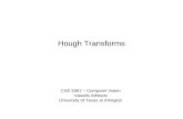 Hough Transforms CSE 6367 – Computer Vision Vassilis Athitsos University of Texas at Arlington.