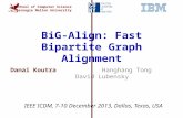 School of Computer Science Carnegie Mellon University BiG-Align: Fast Bipartite Graph Alignment Danai Koutra Hanghang Tong David Lubensky IEEE ICDM, 7-10.