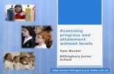 Assessing progress and attainment without levels Sam Hunter Hiltingbury Junior School .