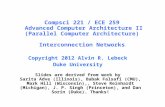 Compsci 221 / ECE 259 Advanced Computer Architecture II (Parallel Computer Architecture) Interconnection Networks Copyright 2012 Alvin R. Lebeck Duke.