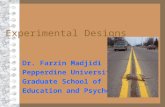 Experimental Designs Dr. Farzin Madjidi Pepperdine University Graduate School of Education and Psychology.