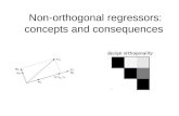 Non-orthogonal regressors: concepts and consequences.