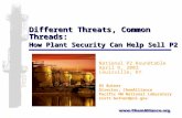 Different Threats, Common Threads: How Plant Security Can Help Sell P2 National P2 Roundtable April 9, 2003 Louisville, KY RS Butner Director, ChemAlliance.