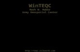WinTEQC  Mark W. Huber Army Geospatial Center.