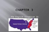 The English Establish 13 Colonies.  Early Colonies Have Mixed Success  Virginia Dare: 1 st English child born in America.  Croatoan : Local tribe and.