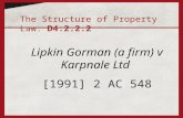 Lipkin Gorman (a firm) v Karpnale Ltd [1991] 2 AC 548 The Structure of Property Law: D4:2.2.2.