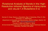 Rotational Analysis of Bands in the High- Resolution Infrared Spectra of trans,trans- and cis,cis-1,4-Butadiene-2-d 1 Norman C. Craig, Deacon J. Nemchick,