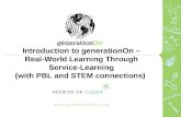 Introduction to generationOn – Real-World Learning Through Service-Learning (with PBL and STEM connections)
