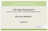 Alumage Advisors Accelerating the Adoption of LED Lighting Alumage Advisors, LLC Boston, MA USA  LED High Bay Reports Narrow in.