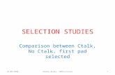 SELECTION STUDIES Comparison between Ctalk, No Ctalk, first pad selected 22/05/20081Simone Brusa, INFN-Ferrara.