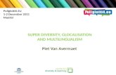 SUPER DIVERSITY, GLOCALISATION AND MULTILINGUALISM Piet Van Avermaet Poliglotti4.EU 1-2 December 2011 Madrid.