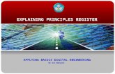 EXPLAINING PRINCIPLES REGISTER APPLYING BASICS DIGITAL ENGINEERING By Sri Wahyuni.