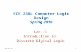 ECE 238L Computer Logic Design Spring 2010 Lab -1 Introduction to Discrete Digital Logic 01/25/101.
