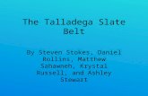 The Talladega Slate Belt By Steven Stokes, Daniel Rollins, Matthew Sahawneh, Krystal Russell, and Ashley Stewart.