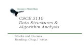 CSCE 3110 Data Structures & Algorithm Analysis Stacks and Queues Reading: Chap.3 Weiss.