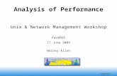 Nsrc@PacNOG5 Papeete, Tahiti Analysis of Performance Unix & Network Management Workshop PacNOG5 17 June 2009 Hervey Allen.