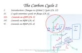 The Carbon Cycle 2 I.Introduction: Changes to Global C Cycle (Ch. 15) II.C-cycle overview: pools & fluxes (Ch. 6) III. Controls on GPP (Ch. 5) IV.Controls.