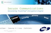 ©KOOLSPAN | Confidential and Proprietary Secure Communications Secured by TrustChip ® Encryption Engine KoolSpan – Samsung S-1 Corp. (SafeTalk)