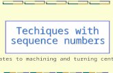 Relates to machining and turning centers. Commonly taught in basic CNC courses: Techniques with sequence numbers 3N words are sequence numbers 3Not needed.