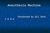 Anesthesia Machine Presented by Gil Soto C.R.N.A Presented by Gil Soto C.R.N.A.