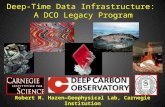 Deep-Time Data Infrastructure: A DCO Legacy Program Robert M. Hazen—Geophysical Lab, Carnegie Institution DCO Data Science Day—RPI—June 5, 2014.