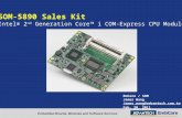 SOM-5890 Sales Kit Intel® 2 nd Generation Core TM i COM-Express CPU Module EmCore / SOM James Wang James.wang@advantech.com.tw Feb. 20, 2011.