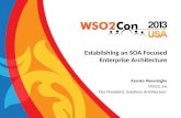 Establishing an SOA Focused Enterprise Architecture Asanka Abeysinghe WSO2, Inc Vice President, Solutions Architecture.