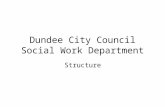 Dundee City Council Social Work Department Structure.