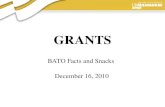 Presentation Author, 2006 GRANTS BATO Facts and Snacks December 16, 2010.