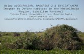 Using ALOS/PALSAR, RADARSAT ‐ 2 & ENVISAT/ASAR Imagery to Define Habitats in the Nhecolândia Region, Brazilian Pantanal Teresa Evans (tevans@uvic.ca),