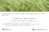 Quantifying the threat from ozone pollution to food security ICP Vegetation – EMEP collaboration Gina Mills, David Simpson, Harry Harmens et al. > Brief.