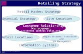 Relationship Management 10.1 Information Systems Retailing Strategy Retail Market Strategy Financial StrategySite Location Retail Locations Organizational.