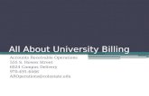 All About University Billing Accounts Receivable Operations 555 S. Howes Street 6024 Campus Delivery 970-491-6466 AROperations@colostate.edu.