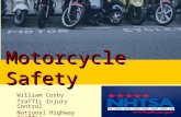 2005 William Cosby Traffic Injury Control National Highway Traffic Safety Administration Motorcycle Safety.