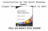 TELL US WHAT YOU THINK Consultation on the Draft Blaenau Gwent Single Integrated Plan 2013 to 2017.