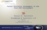 Patent Portfolio Strategies in the Post-KSR Environment Bruce D. Sunstein Bromberg & Sunstein LLP Boston  © 2009 Bromberg & Sunstein LLP.