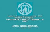 Regional Workshop for Costing eMTCT National Strategies: Understanding Community Engagement in eMTCT Community Engagement Working Group Lucy Ghati, NEPHAK/GSG.