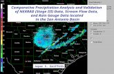Comparative Precipitation Analysis and Validation of NEXRAD (Stage III) Data, Stream Flow Data, and Rain Gauge Data located in the San Antonio Basin Jayar.