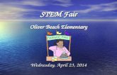 STEM Fair Oliver Beach Elementary Wednesday, April 23, 2014.
