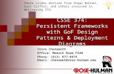 CSSE 374: Persistent Frameworks with GoF Design Patterns & Deployment Diagrams Steve Chenoweth Office: Moench Room F220 Phone: (812) 877-8974 Email: chenowet@rose-hulman.edu.