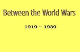 1919 ~ 1939. The Lost Generation WWI had shaken many people’s long-held beliefs. Writers, artists, and musicians throughout the 1920s and 1930s expressed.