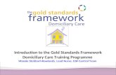 Introduction to the Gold Standards Framework Domiciliary Care Training Programme Maggie Stobbart-Rowlands, Lead Nurse, GSF Central Team.