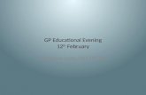 GP Educational Evening 12 th February Matthew Long MD FRCOG.